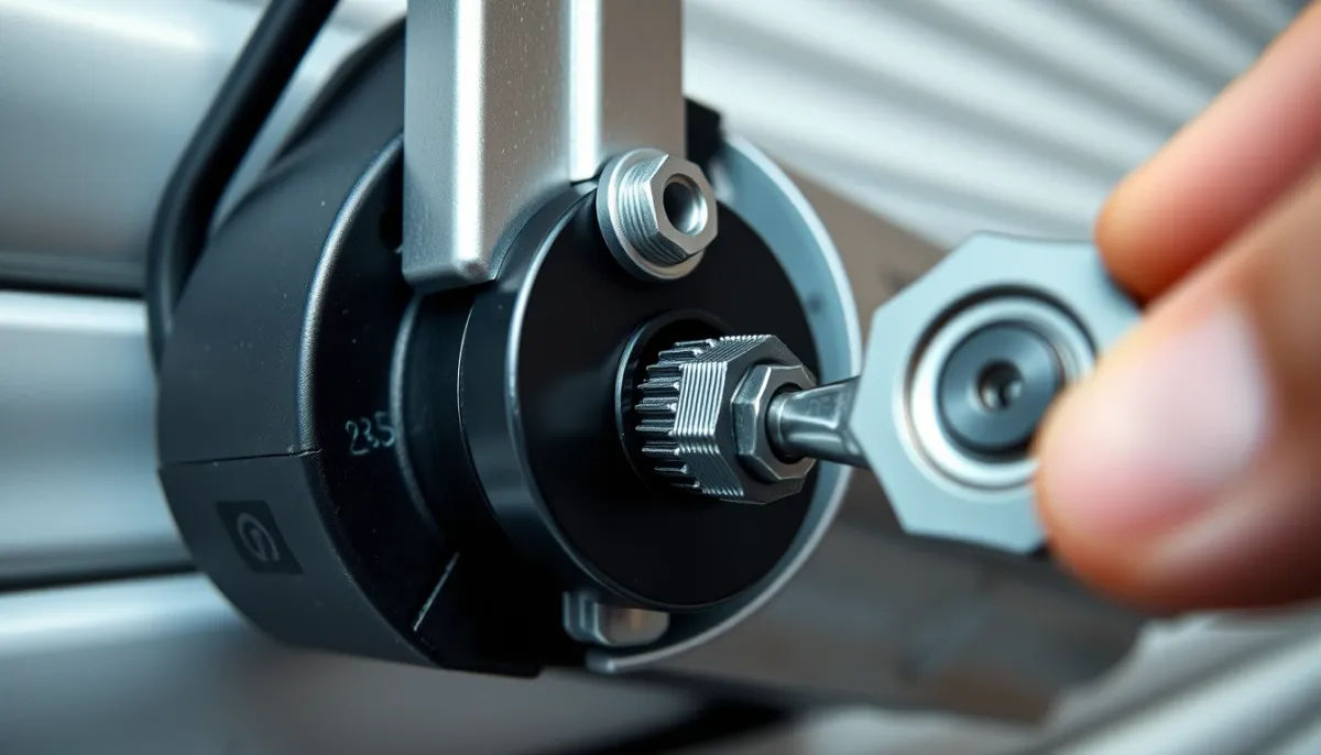Réglage des vis de fin de course sur un moteur mécanique à molettes