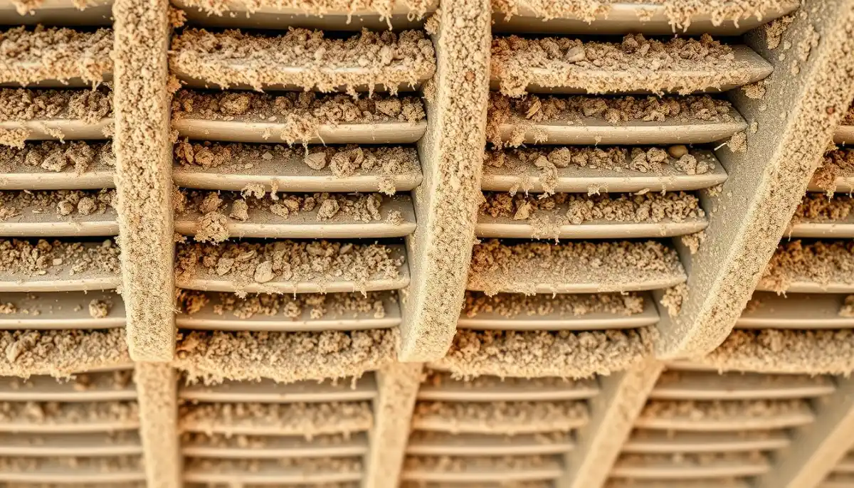 Lames de pergola bioclimatique encrassées par la poussière et le pollen