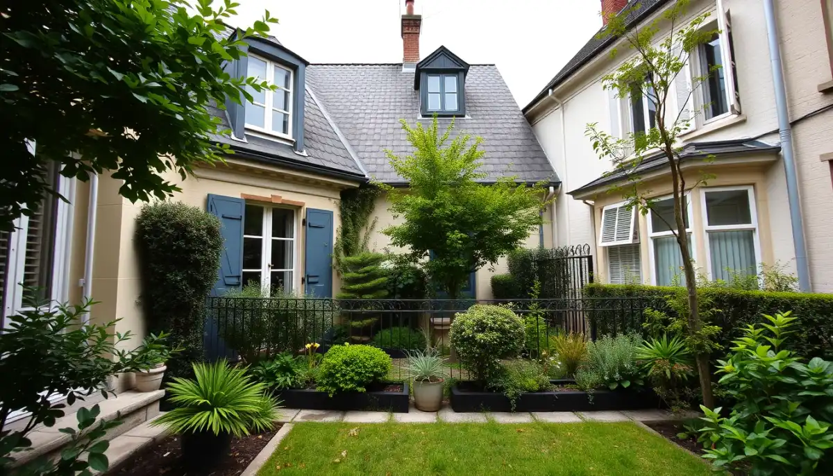 Maison résidentielle dans les Hauts-de-Seine avec jardin urbain